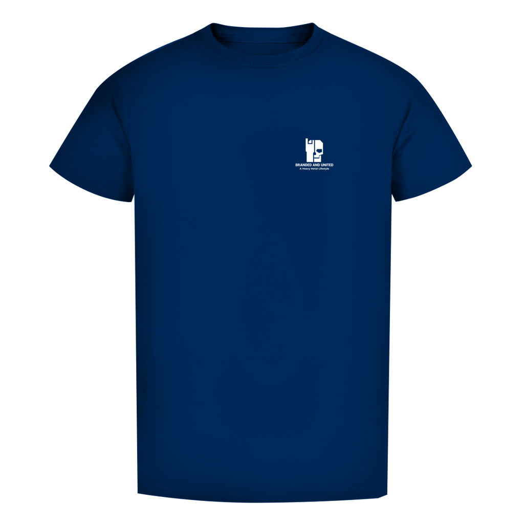 Herren T-Shirt Bio, dunkelblau, Rückansicht mit Rundhalsausschnitt