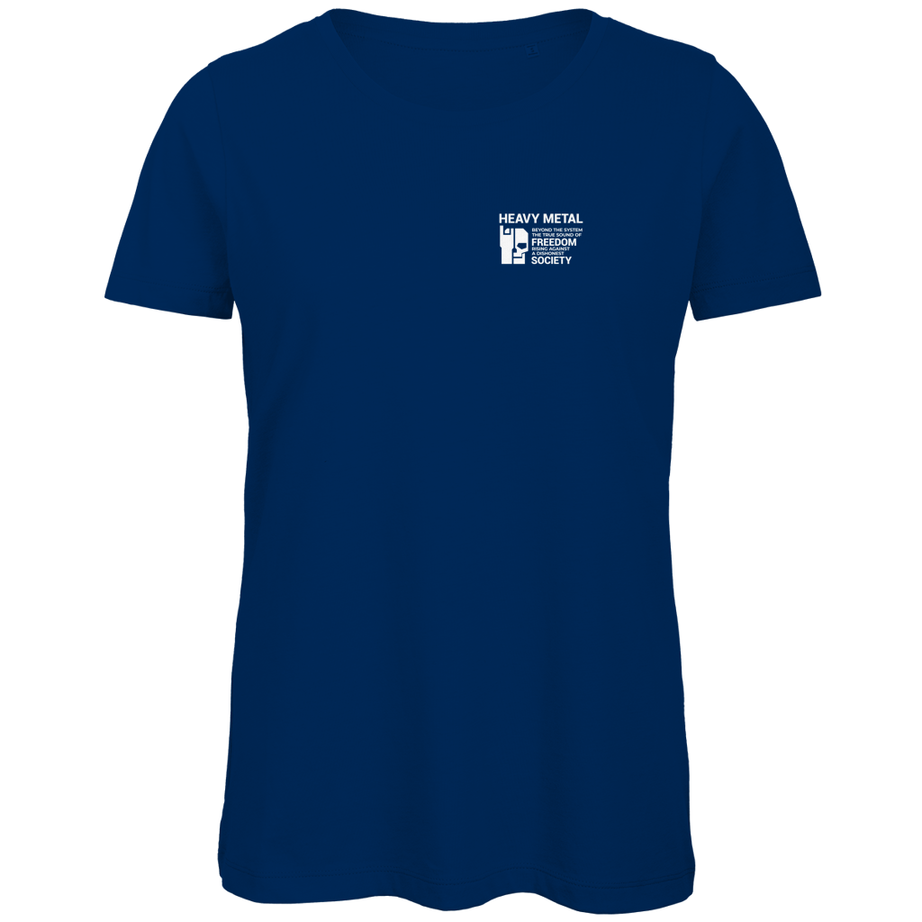BnU Damen-T-Shirt Bio, Royal Blue, kleiner Brustprint auf der Vorderseite