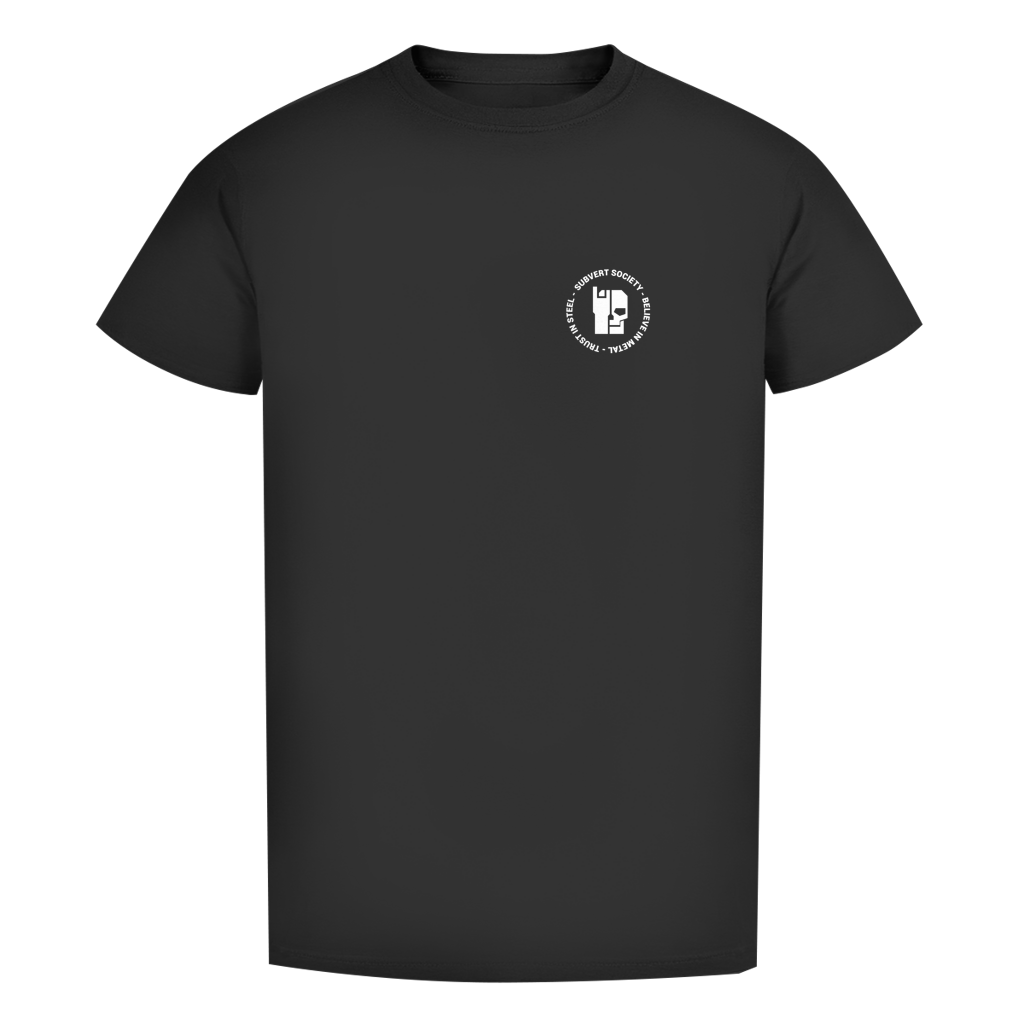 Schwarzes Herren-T-Shirt Bio mit Brustlogo von Subvert Society