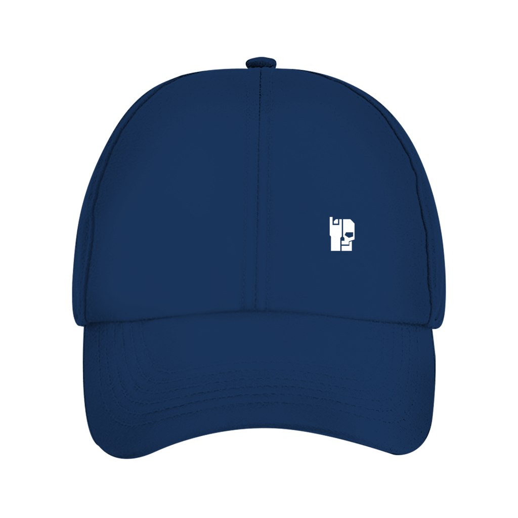 Dad Cap Bio, Oxford Navy mit gesticktem Logo