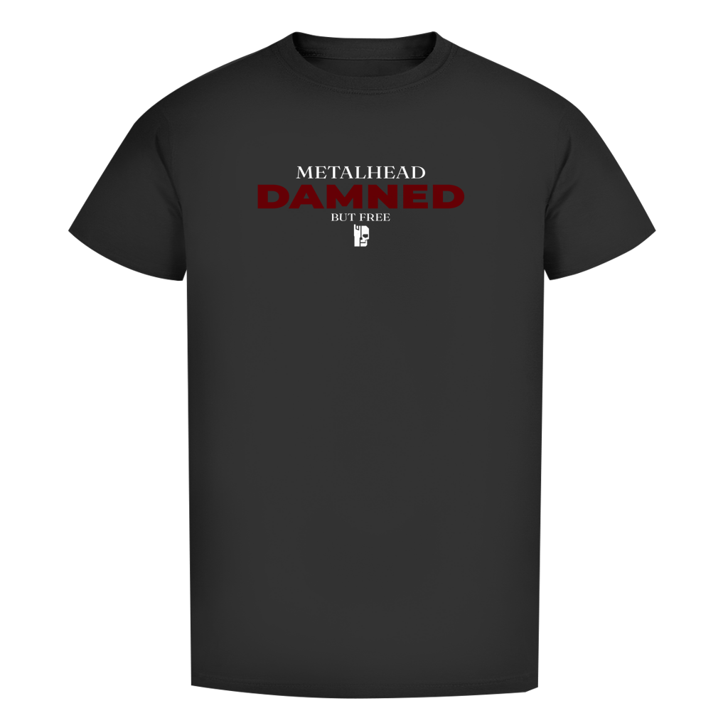 Schwarzes Herren-Bio-T-Shirt mit Front-Print, Rundhalsausschnitt