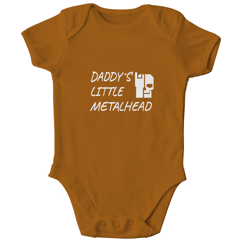 Kinder-Body Bio Toffee mit Aufdruck „DADDY'S LITTLE METALHEAD“