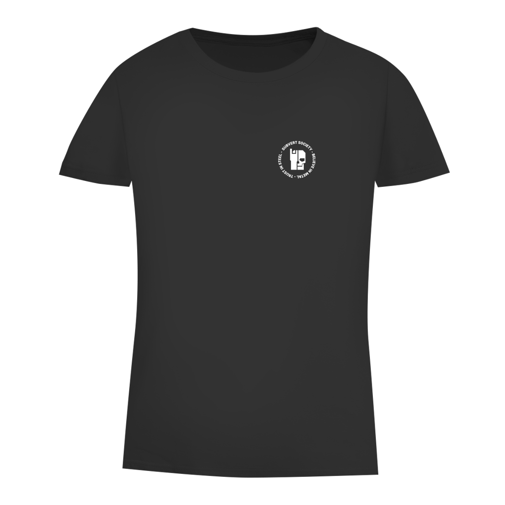 Damen-T-Shirt Bio in Black mit kleinem Brustprint
