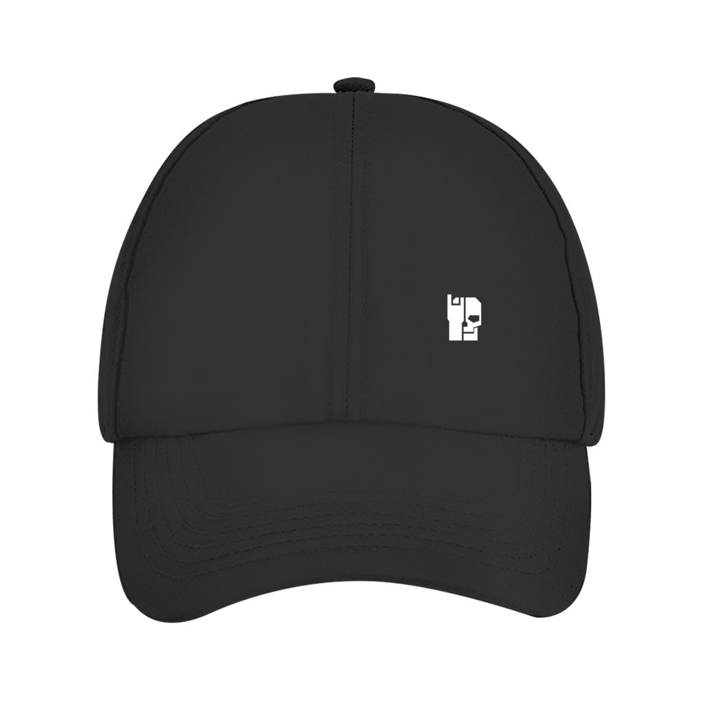 Dad Cap Bio, Schwarz mit gesticktem Logo