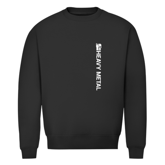 Herren-Sweatshirt Bio, Schwarz (Black Pure), Rundhalsausschnitt, Front mit Aufdruck
