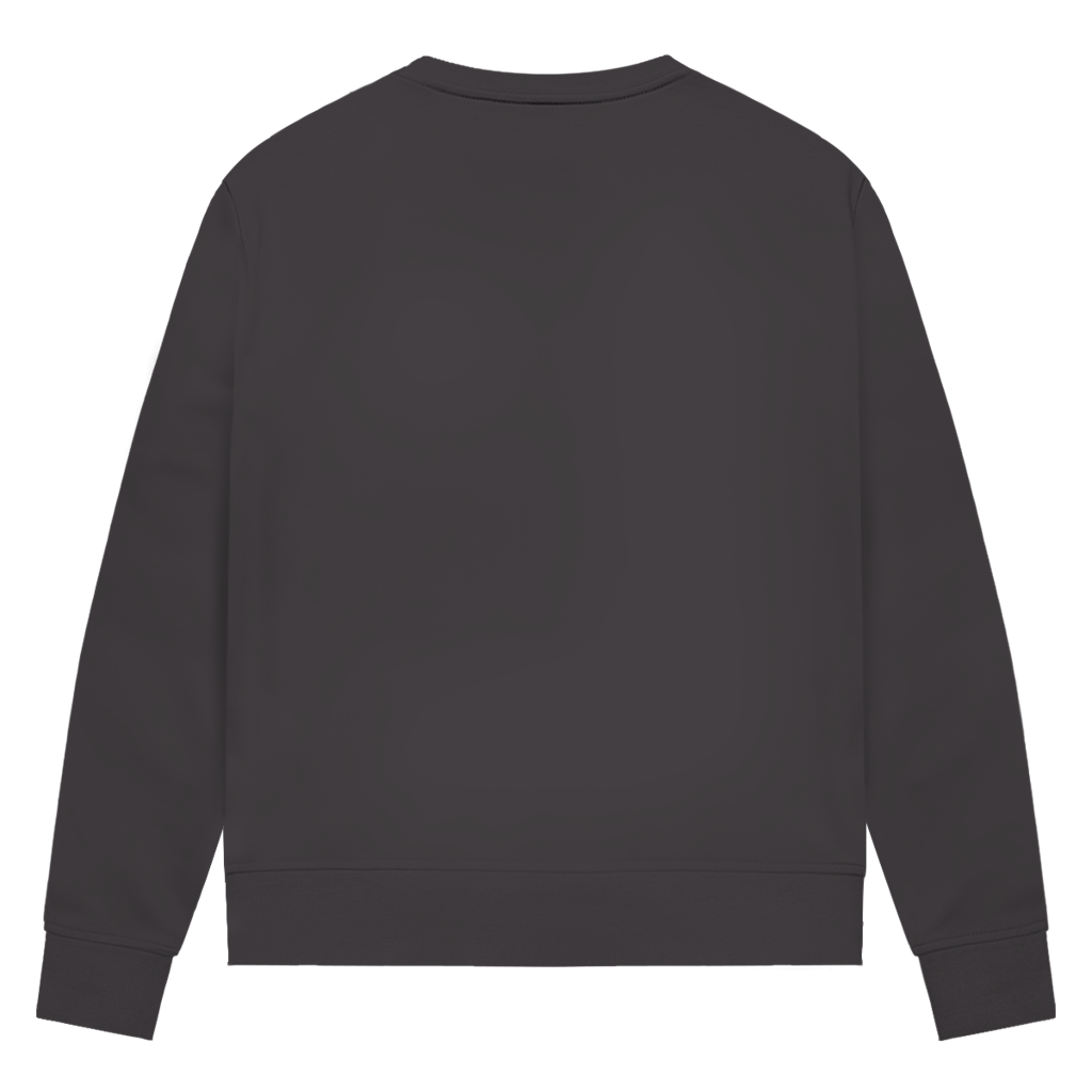 Damen-Sweatshirt Bio Anthrazit, Rückansicht