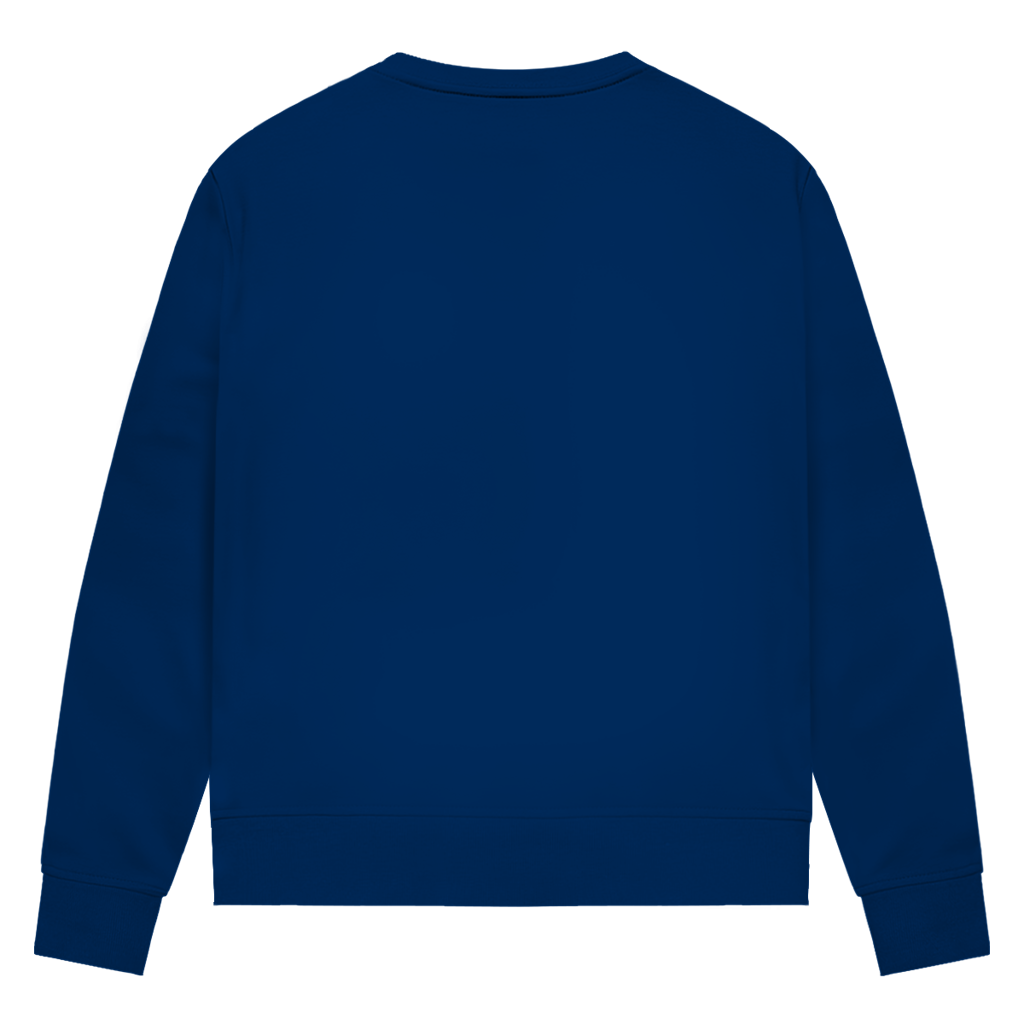 Damen-Sweatshirt, blau (Navy) Rückansicht